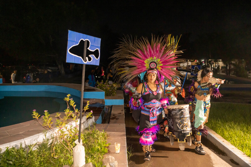 Day of the Dead celebrations at the golden skiffia release (Photo by Manfred Meiners/Re:wild)