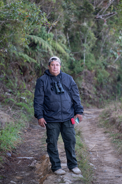 Yurgen Vega rediscovered the Santa Marta Sabrewing in 2022 while doing research with SELVA and ProCat Colombia in the Sierra Nevada de Santa Marta on different endemic birds. (Photo by John C. Mittermeier)