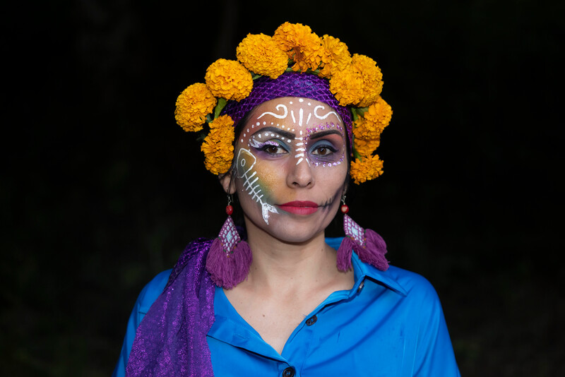 Day of the Dead celebrations at the golden skiffia release (Photo by Manfred Meiners/Re:wild)