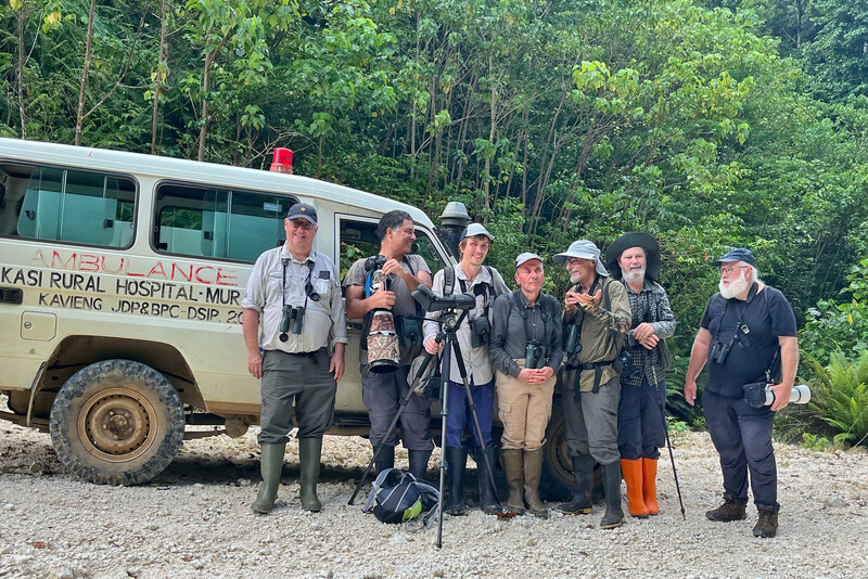 Birding tour led by Ornis Birding Expeditons that rediscovered a lost bird species in Papua New Guinea and photographed another species that was only recently rediscovered. (Photo by Joshua Bergmark/Ornis Birding Expeditions)