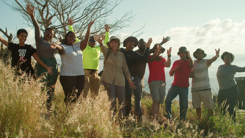 Wildlife Monitoring Team on Redonda Island, November 2021. 
