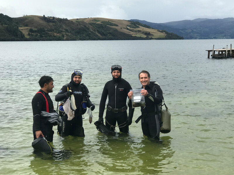 A pre-expedition trip to Lake Tota, Colombia in June 2023. The trip built on research by Ictiología y Cultura in 2022. (Photo by Susana Caballero-Gaitán)
