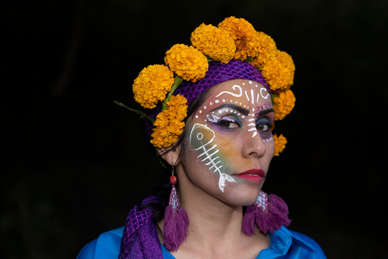 Day of the Dead celebrations at the golden skiffia release (Photo by Manfred Meiners/Re:wild)